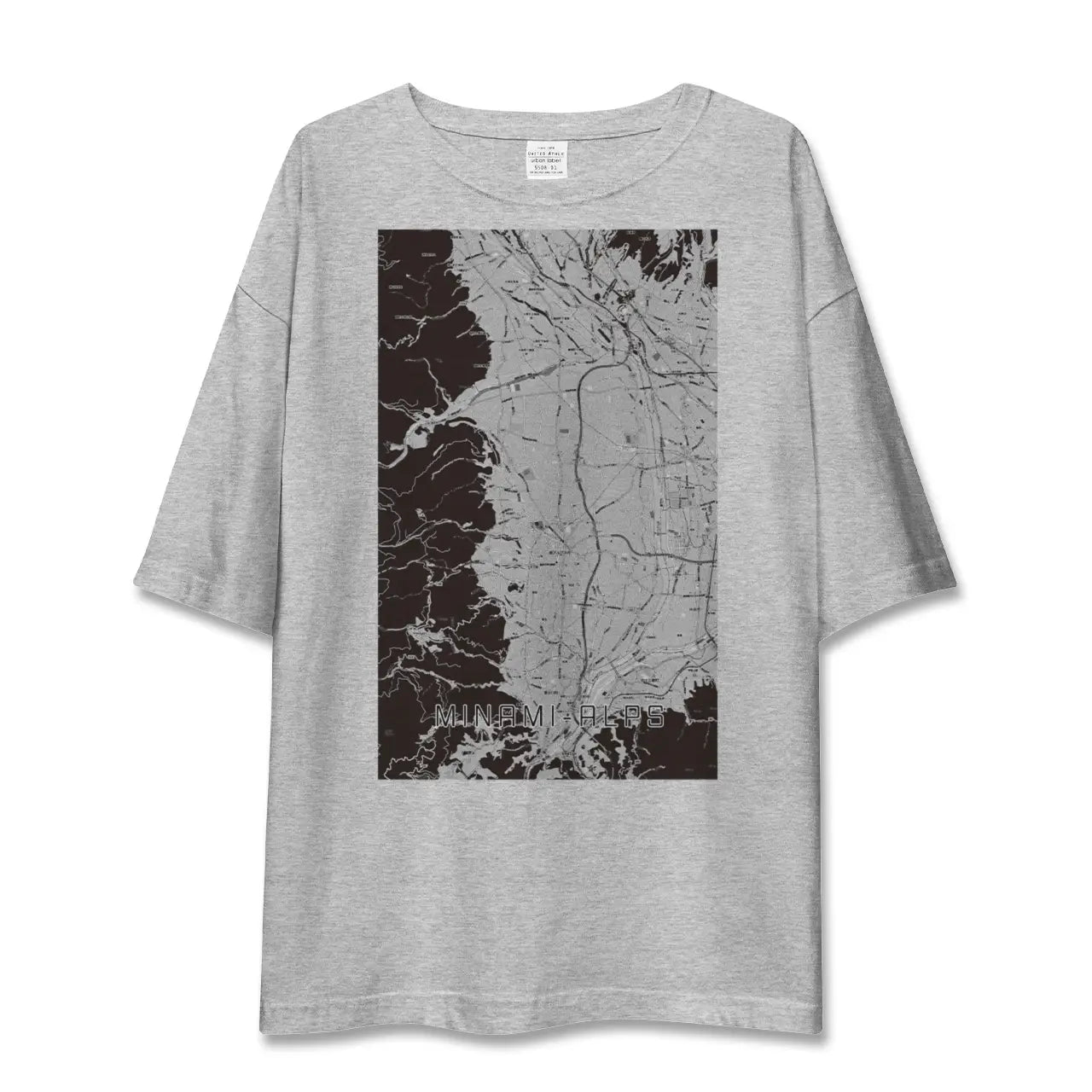 【南アルプス(山梨県)】地図柄ビッグシルエットTシャツ