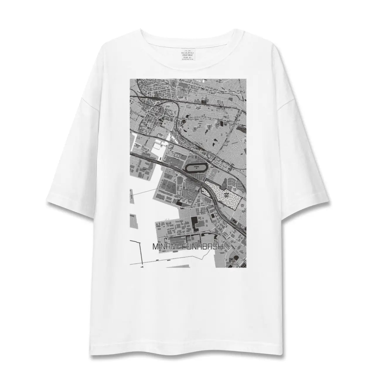 【南船橋(千葉県)】地図柄ビッグシルエットTシャツ