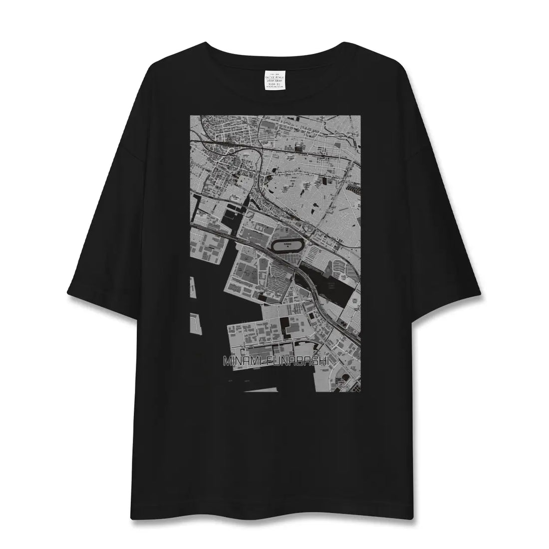 【南船橋(千葉県)】地図柄ビッグシルエットTシャツ