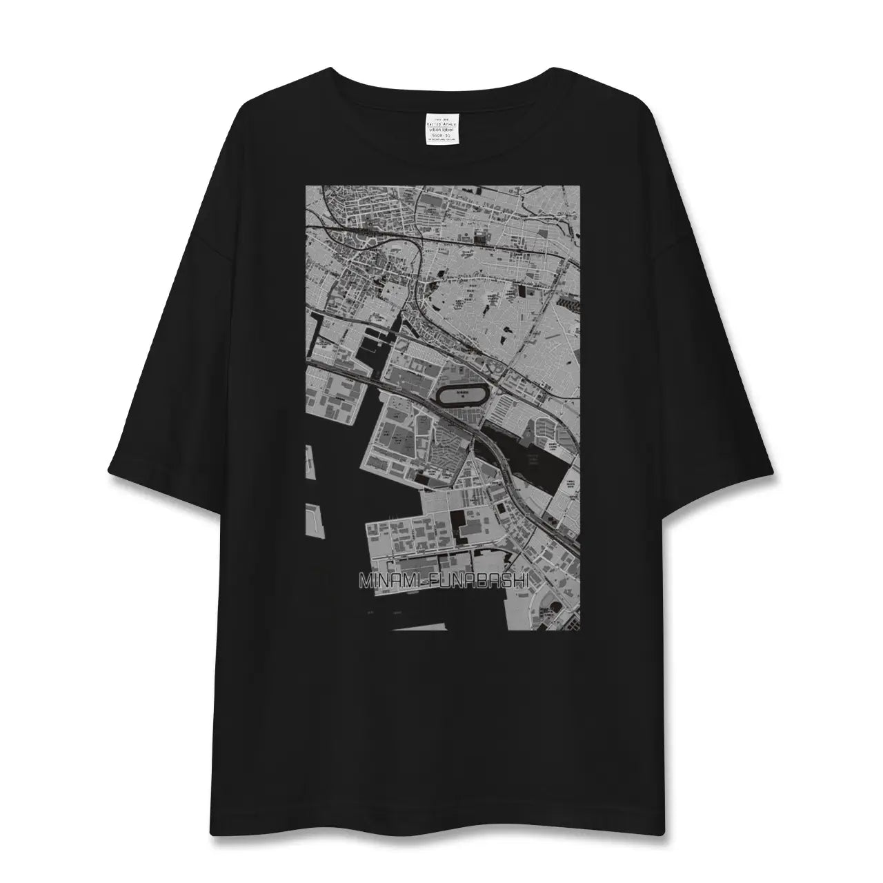 【南船橋(千葉県)】地図柄ビッグシルエットTシャツ
