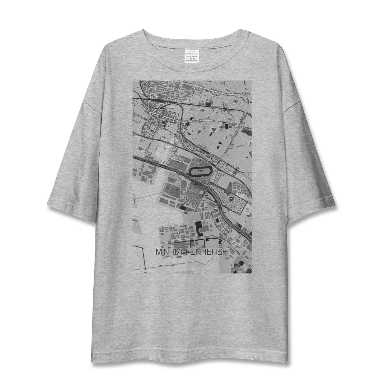 【南船橋(千葉県)】地図柄ビッグシルエットTシャツ