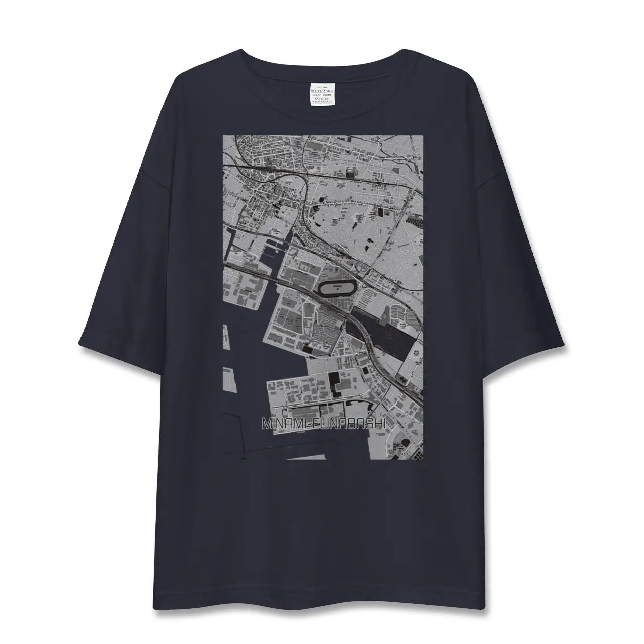 【南船橋(千葉県)】地図柄ビッグシルエットTシャツ