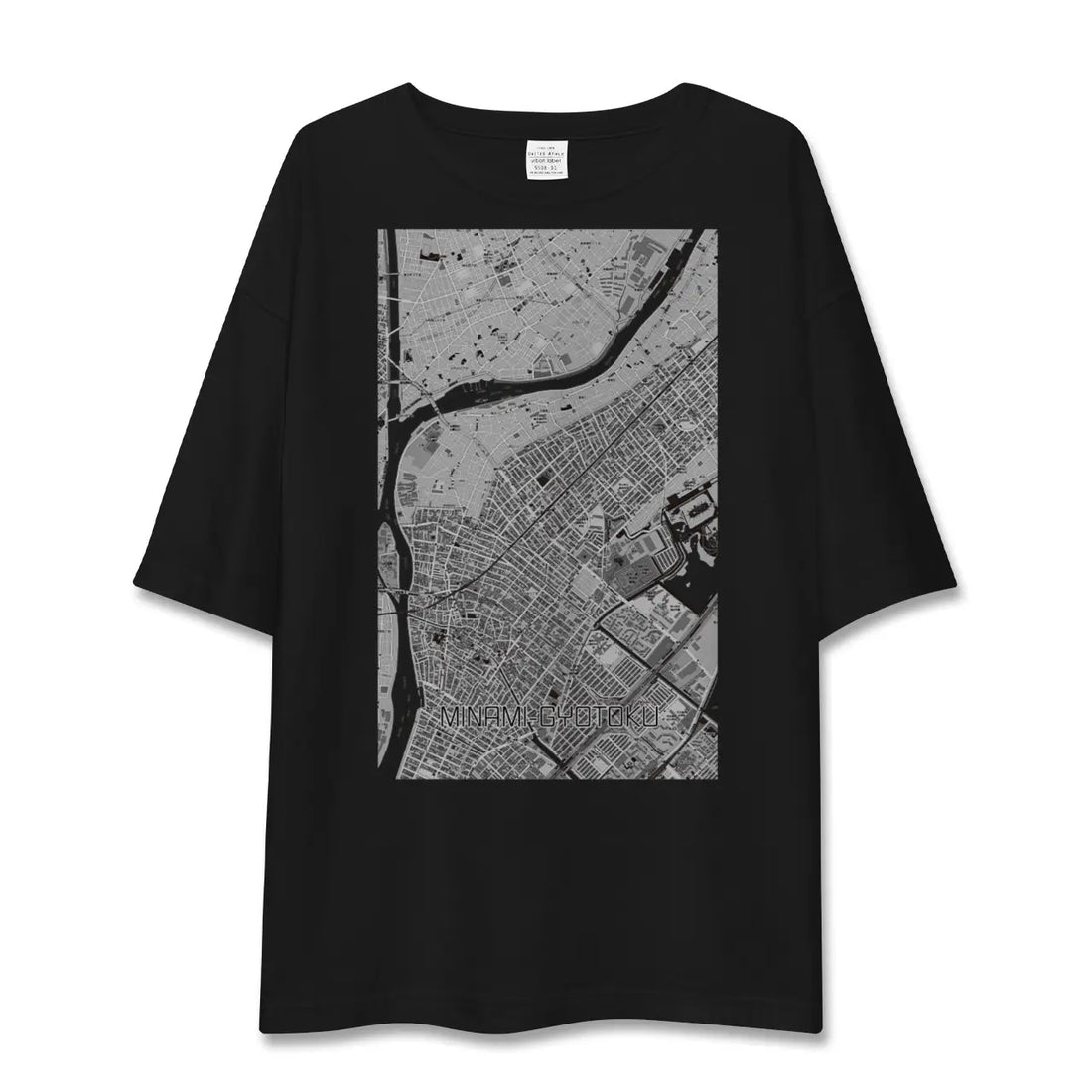 【南行徳(千葉県)】地図柄ビッグシルエットTシャツ