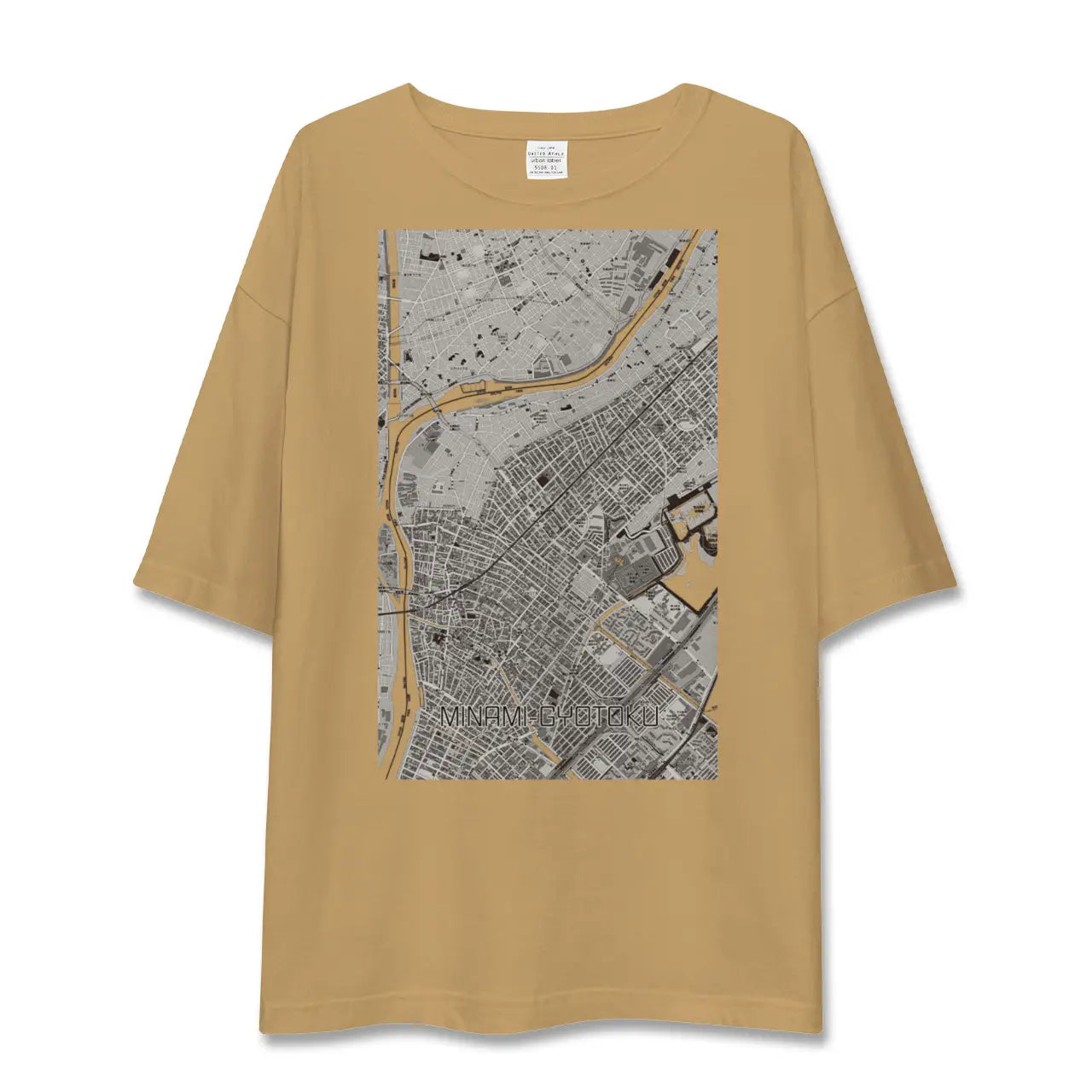 【南行徳(千葉県)】地図柄ビッグシルエットTシャツ