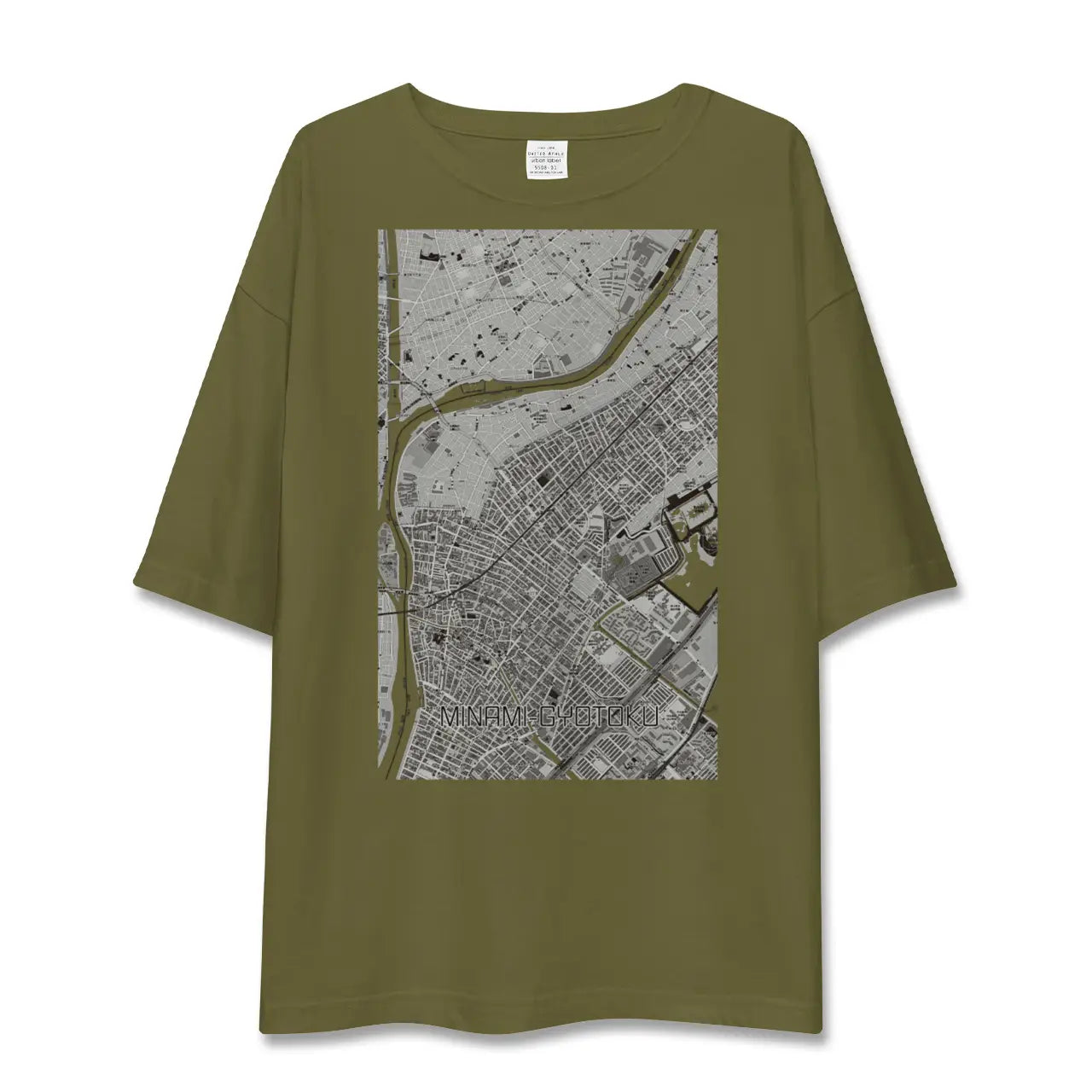 【南行徳(千葉県)】地図柄ビッグシルエットTシャツ