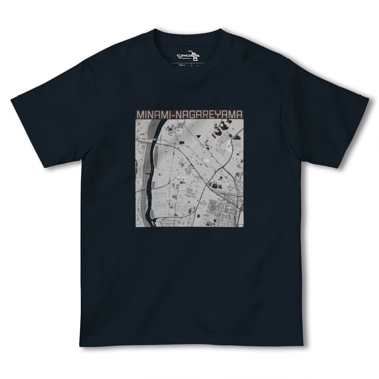 【南流山(千葉県)】地図柄ヘビーウェイトTシャツ