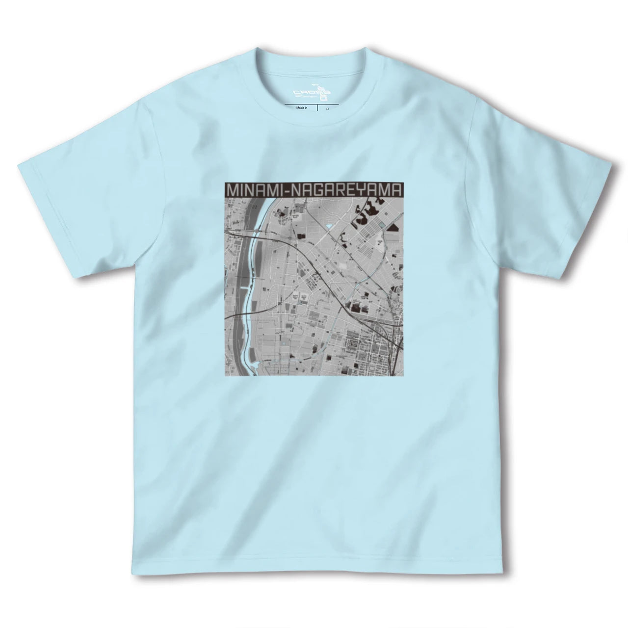 【南流山(千葉県)】地図柄ヘビーウェイトTシャツ