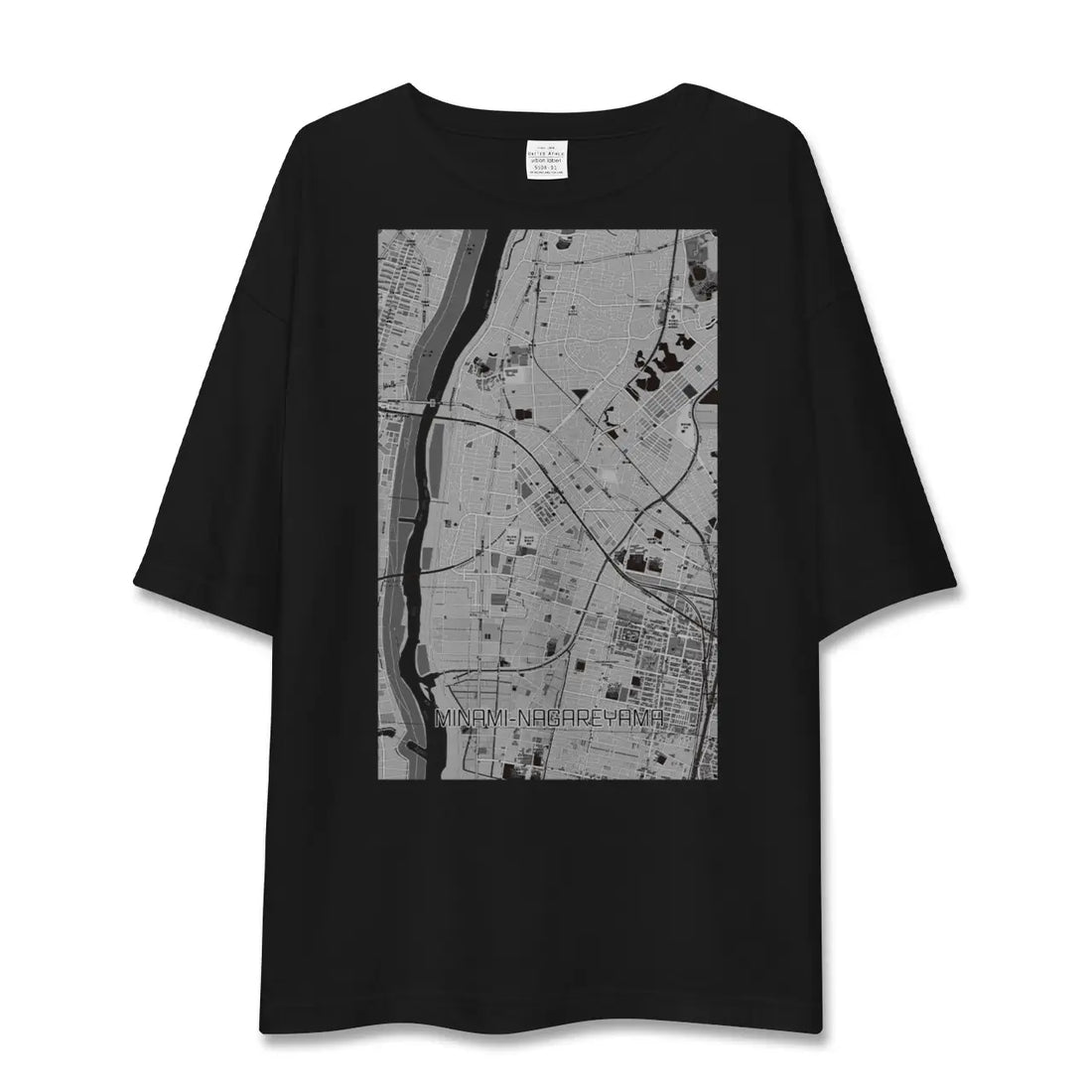 【南流山(千葉県)】地図柄ビッグシルエットTシャツ