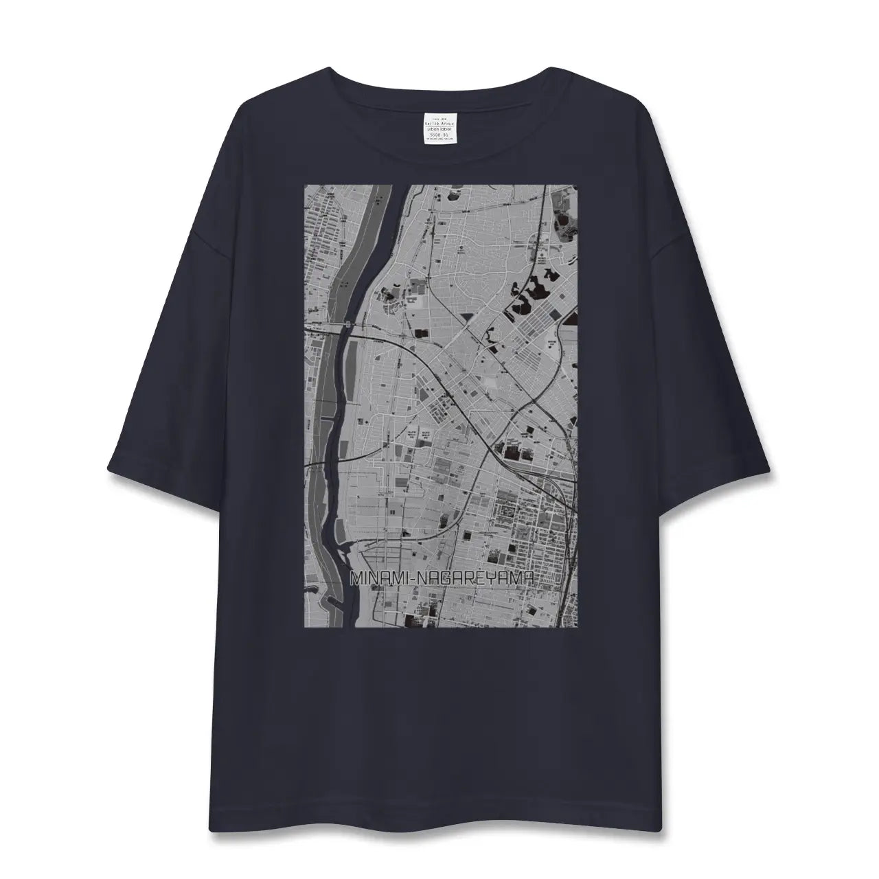 【南流山(千葉県)】地図柄ビッグシルエットTシャツ