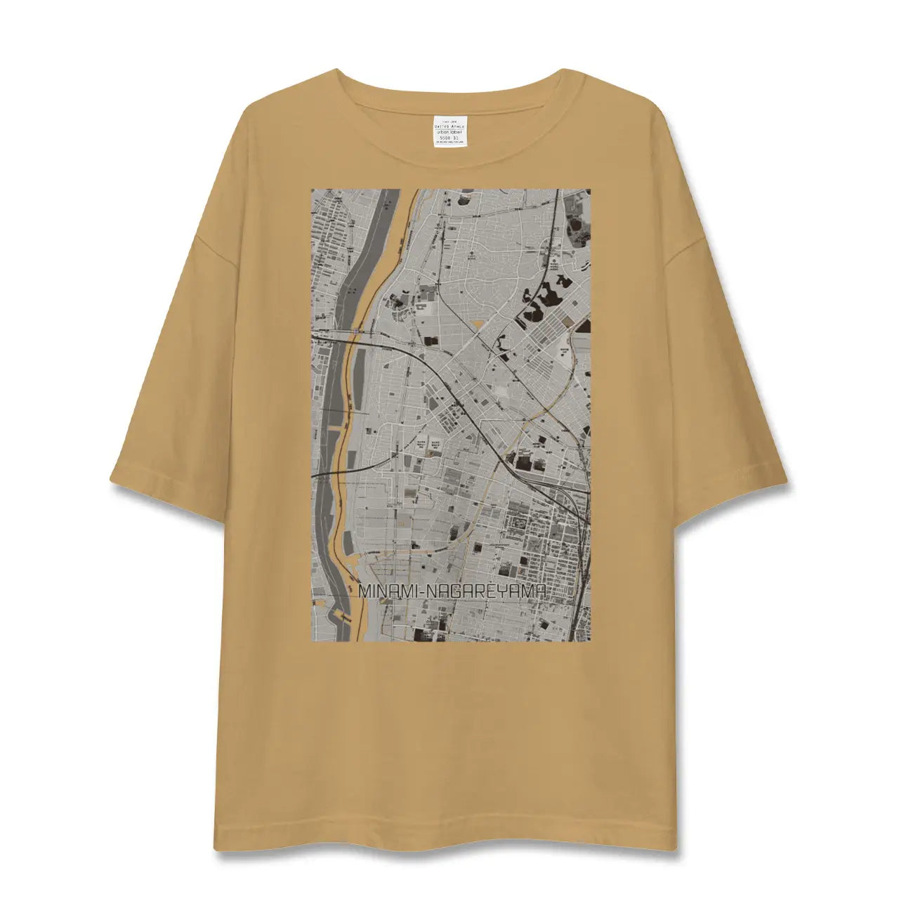 【南流山(千葉県)】地図柄ビッグシルエットTシャツ