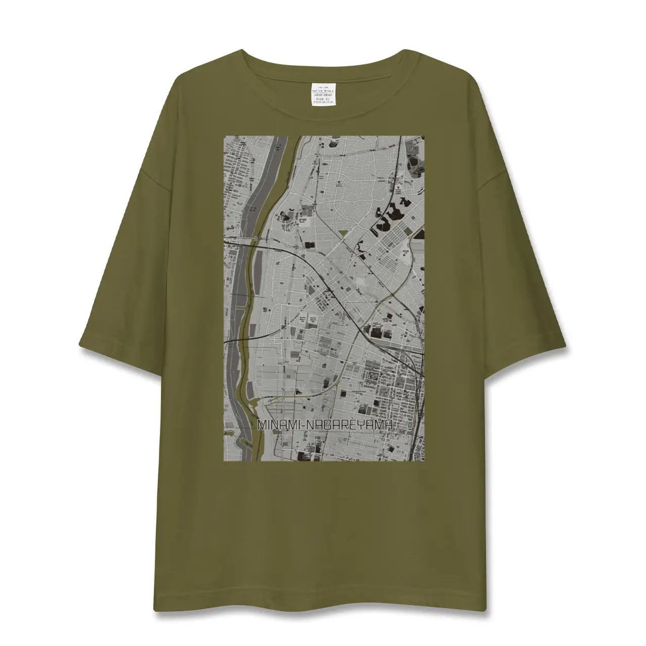 【南流山(千葉県)】地図柄ビッグシルエットTシャツ