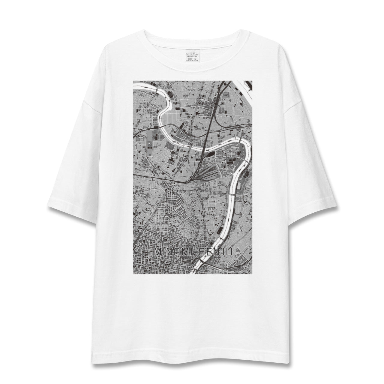 【南千住(東京都)】地図柄ビッグシルエットTシャツ