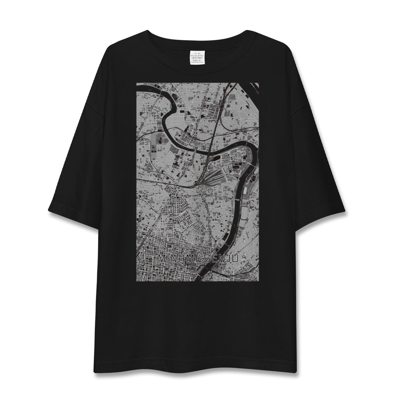 【南千住(東京都)】地図柄ビッグシルエットTシャツ