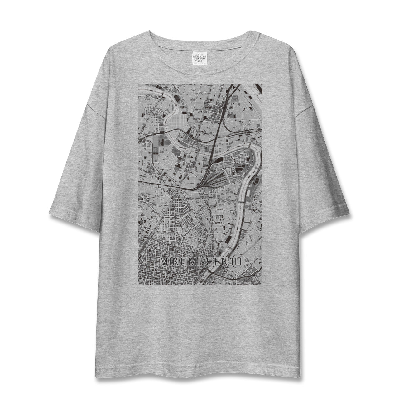 【南千住(東京都)】地図柄ビッグシルエットTシャツ