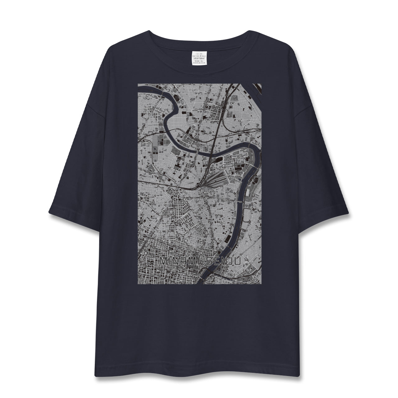 【南千住(東京都)】地図柄ビッグシルエットTシャツ
