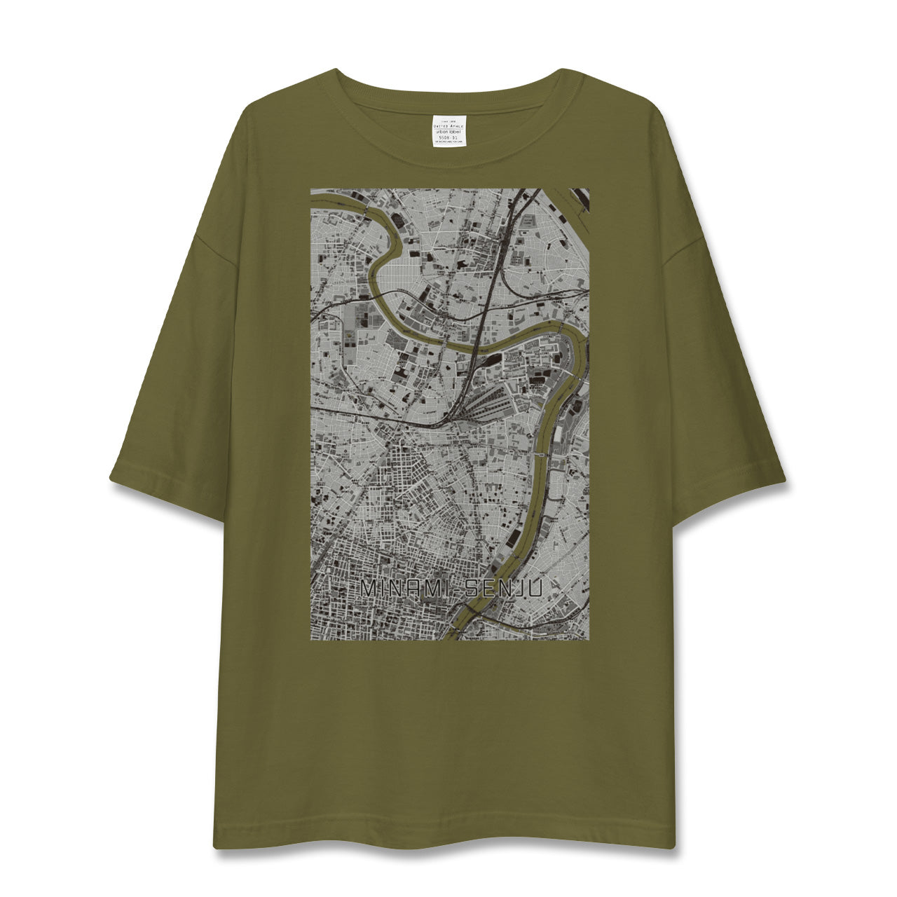 【南千住(東京都)】地図柄ビッグシルエットTシャツ