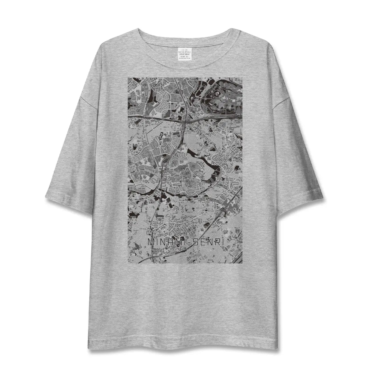 【南千里(大阪府)】地図柄ビッグシルエットTシャツ