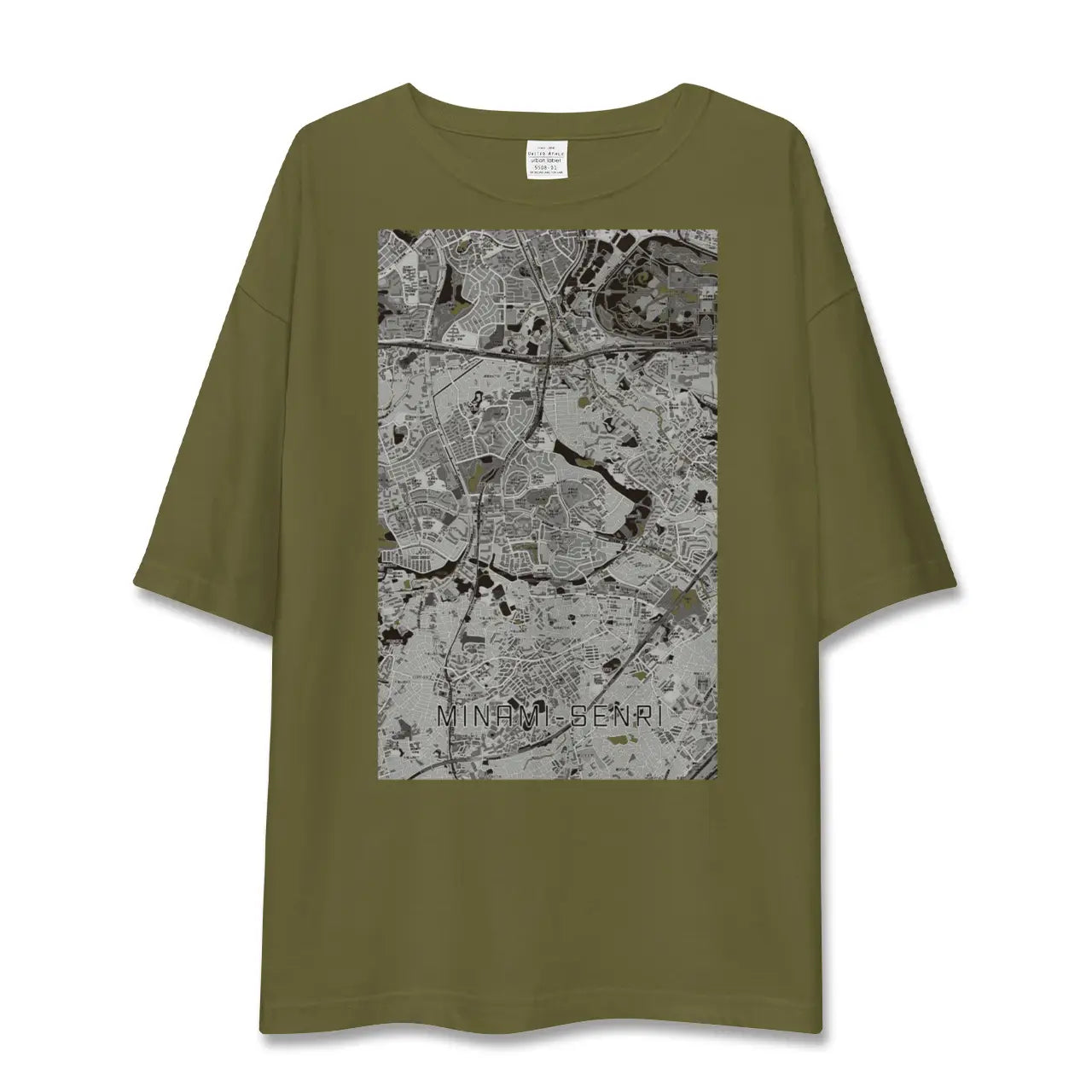 【南千里(大阪府)】地図柄ビッグシルエットTシャツ