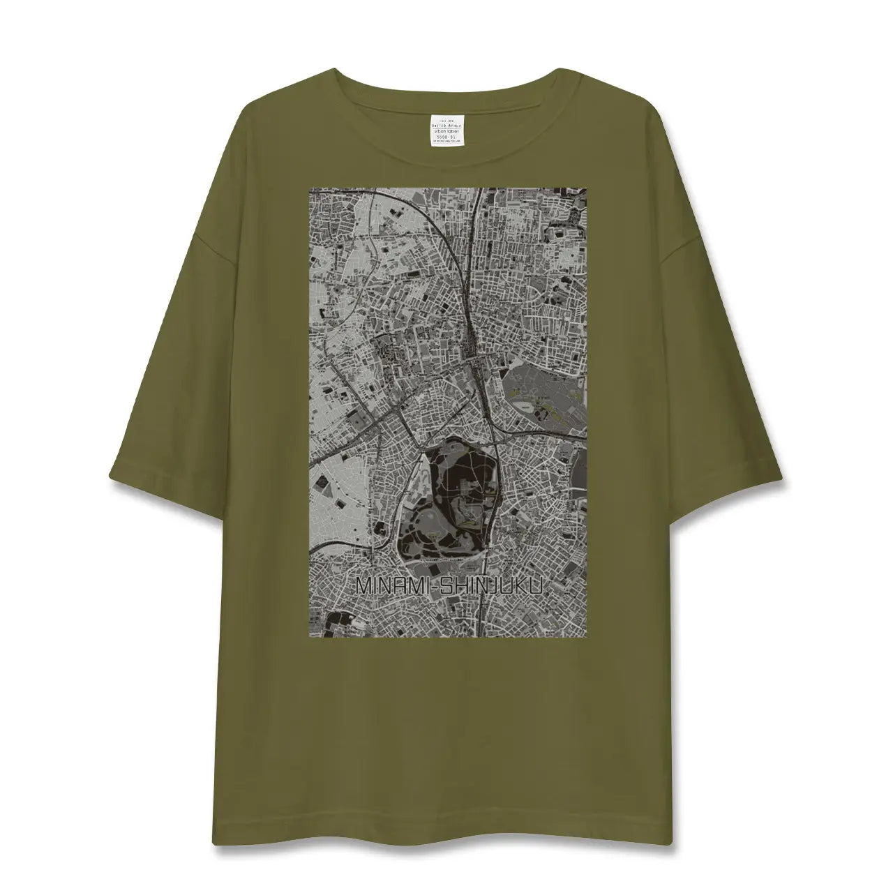 【南新宿(東京都)】地図柄ビッグシルエットTシャツ