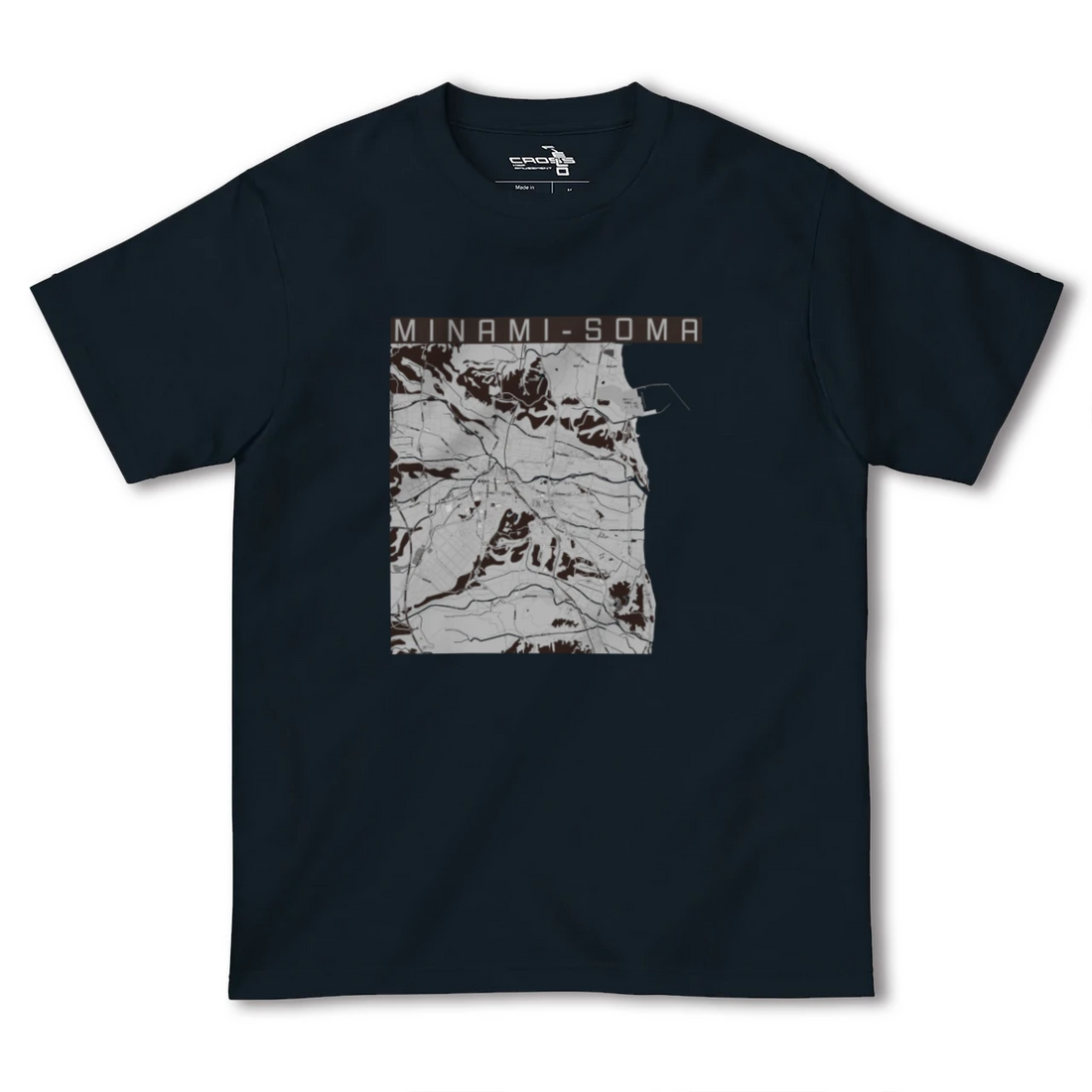 【南相馬(福島県)】地図柄ヘビーウェイトTシャツ