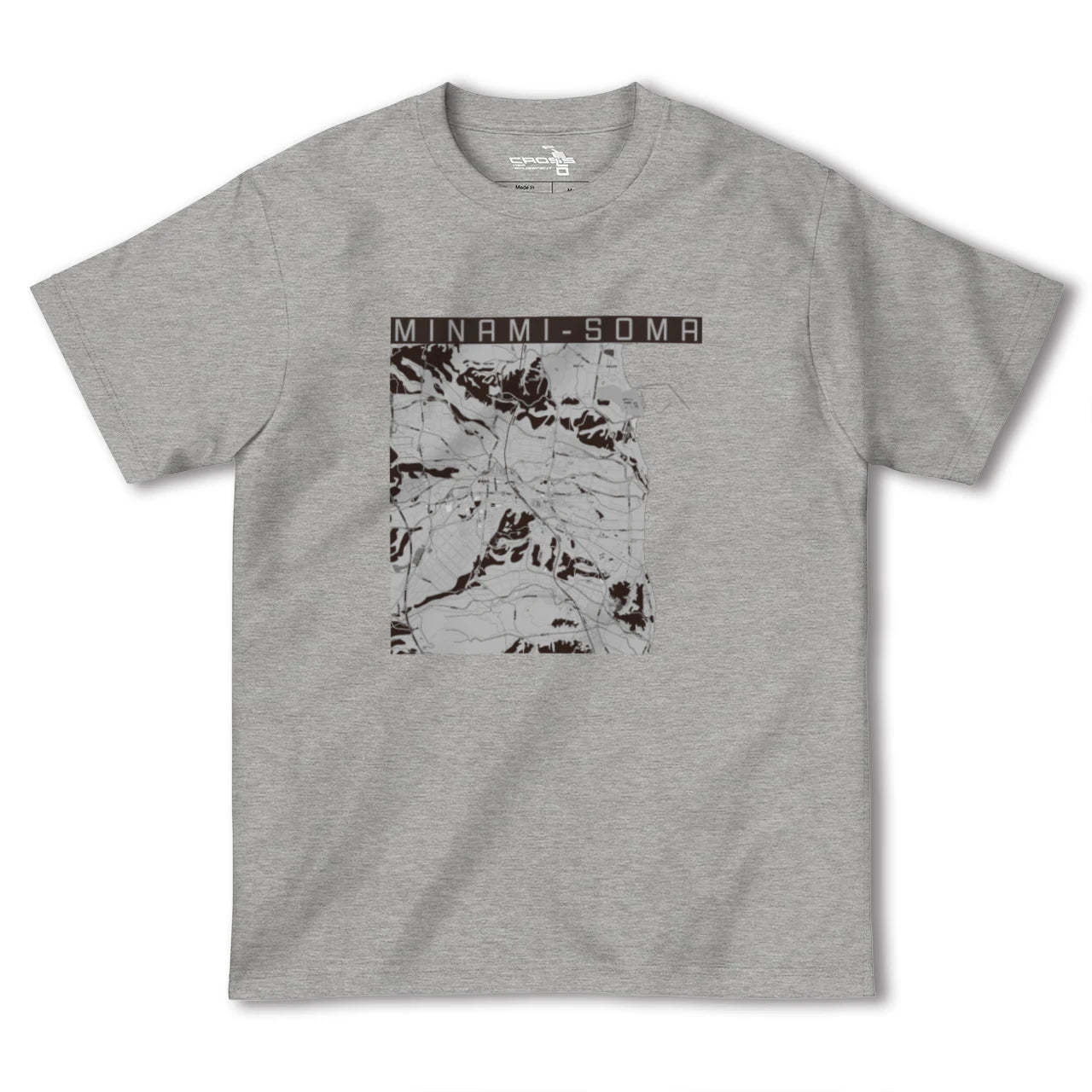 【南相馬(福島県)】地図柄ヘビーウェイトTシャツ