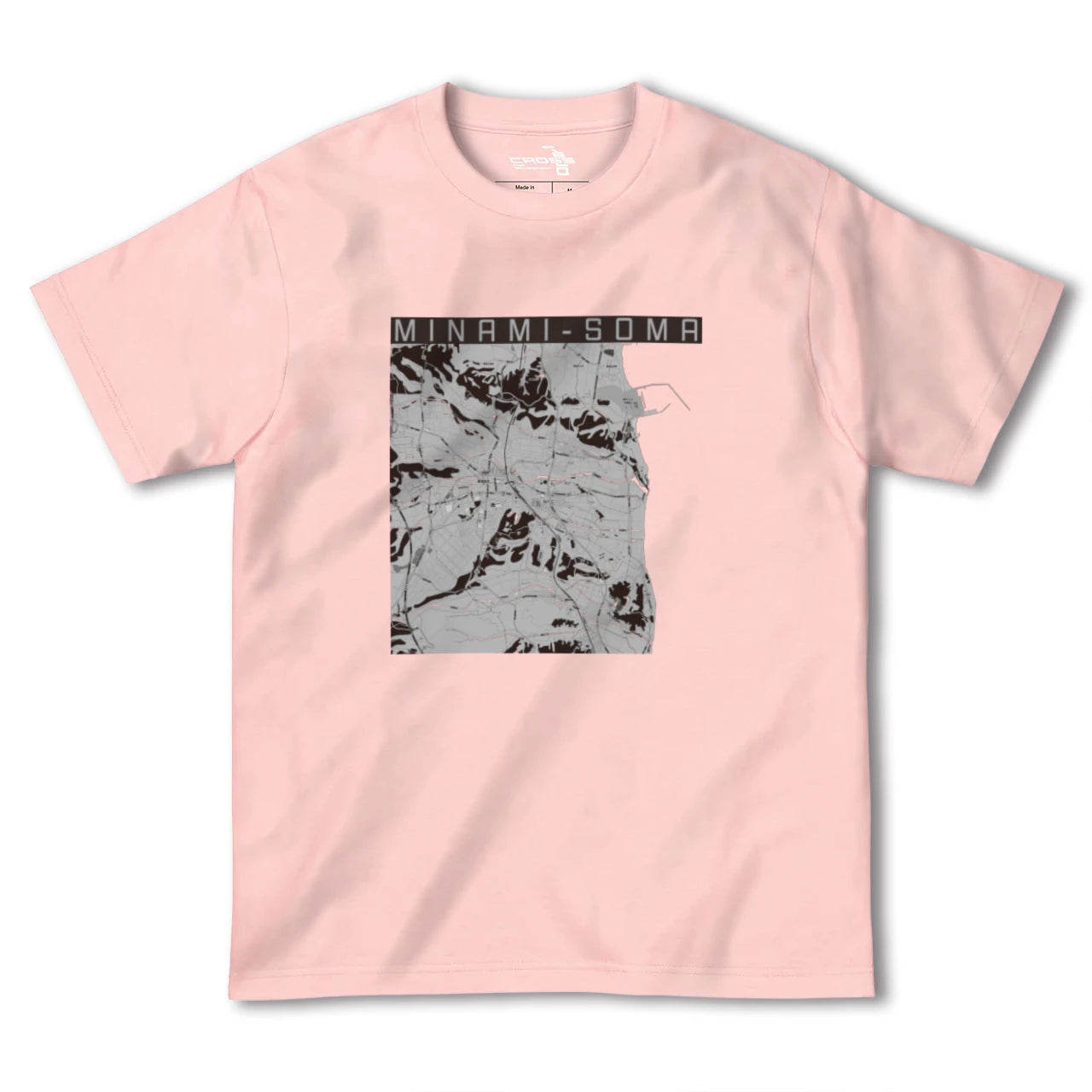 【南相馬(福島県)】地図柄ヘビーウェイトTシャツ