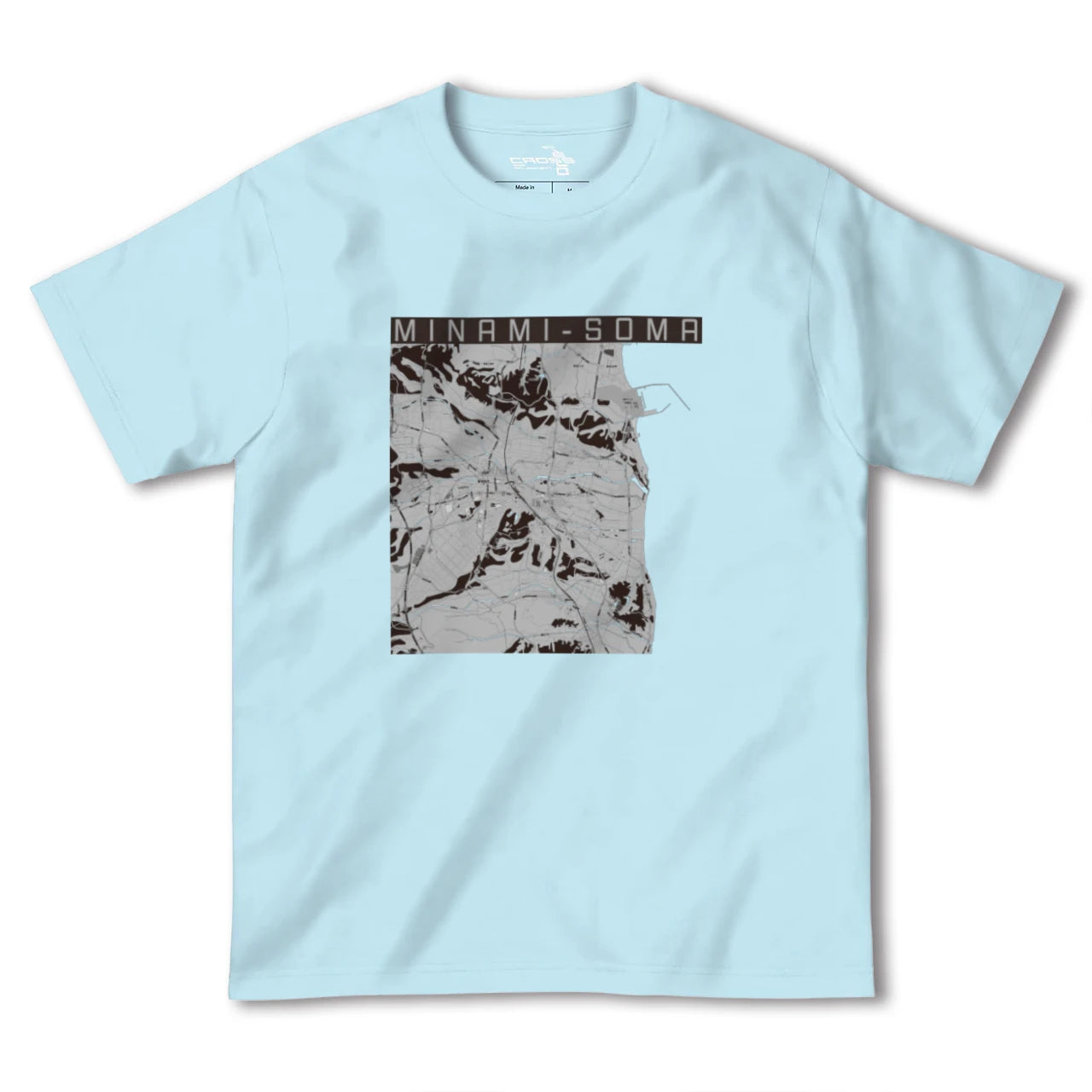 【南相馬(福島県)】地図柄ヘビーウェイトTシャツ