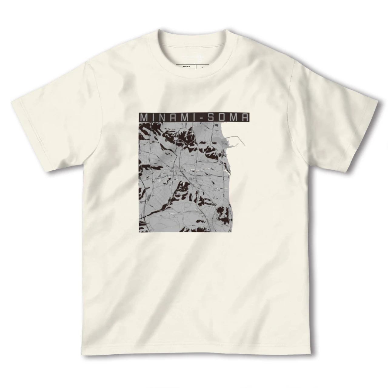 【南相馬(福島県)】地図柄ヘビーウェイトTシャツ