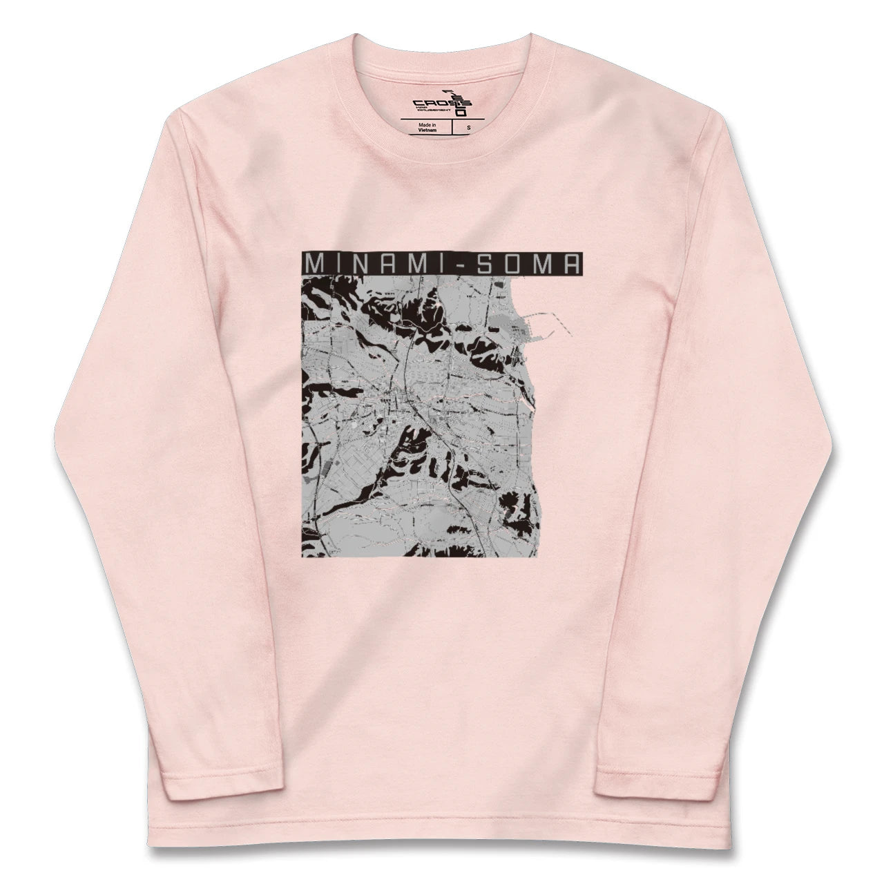 【南相馬(福島県)】地図柄ロングスリーブTシャツ