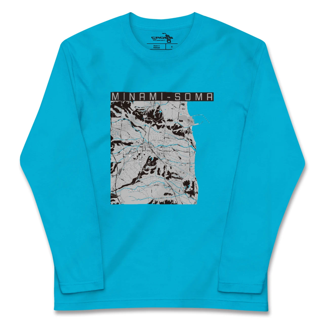 【南相馬(福島県)】地図柄ロングスリーブTシャツ