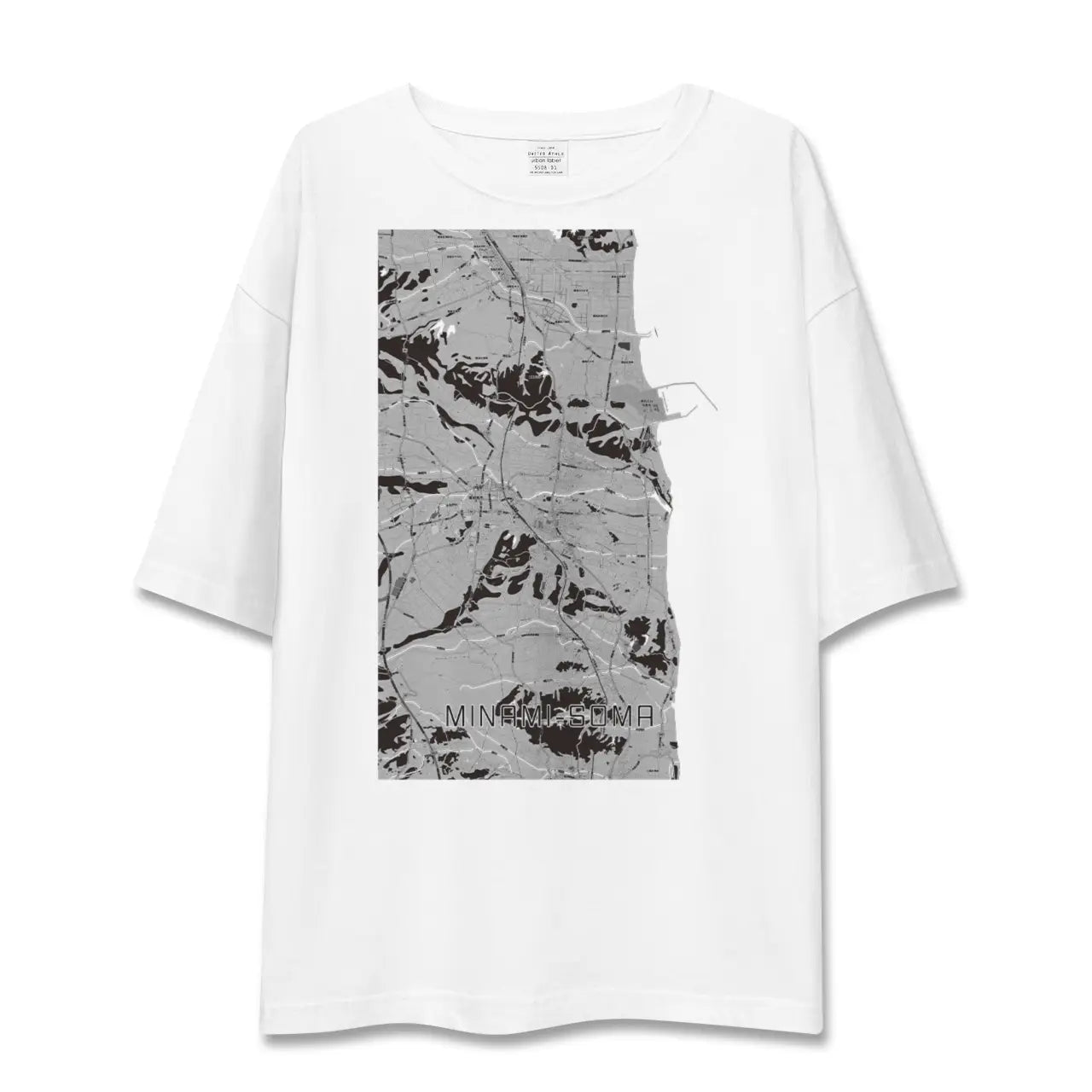 【南相馬(福島県)】地図柄ビッグシルエットTシャツ