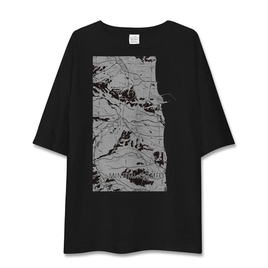 【南相馬(福島県)】地図柄ビッグシルエットTシャツ
