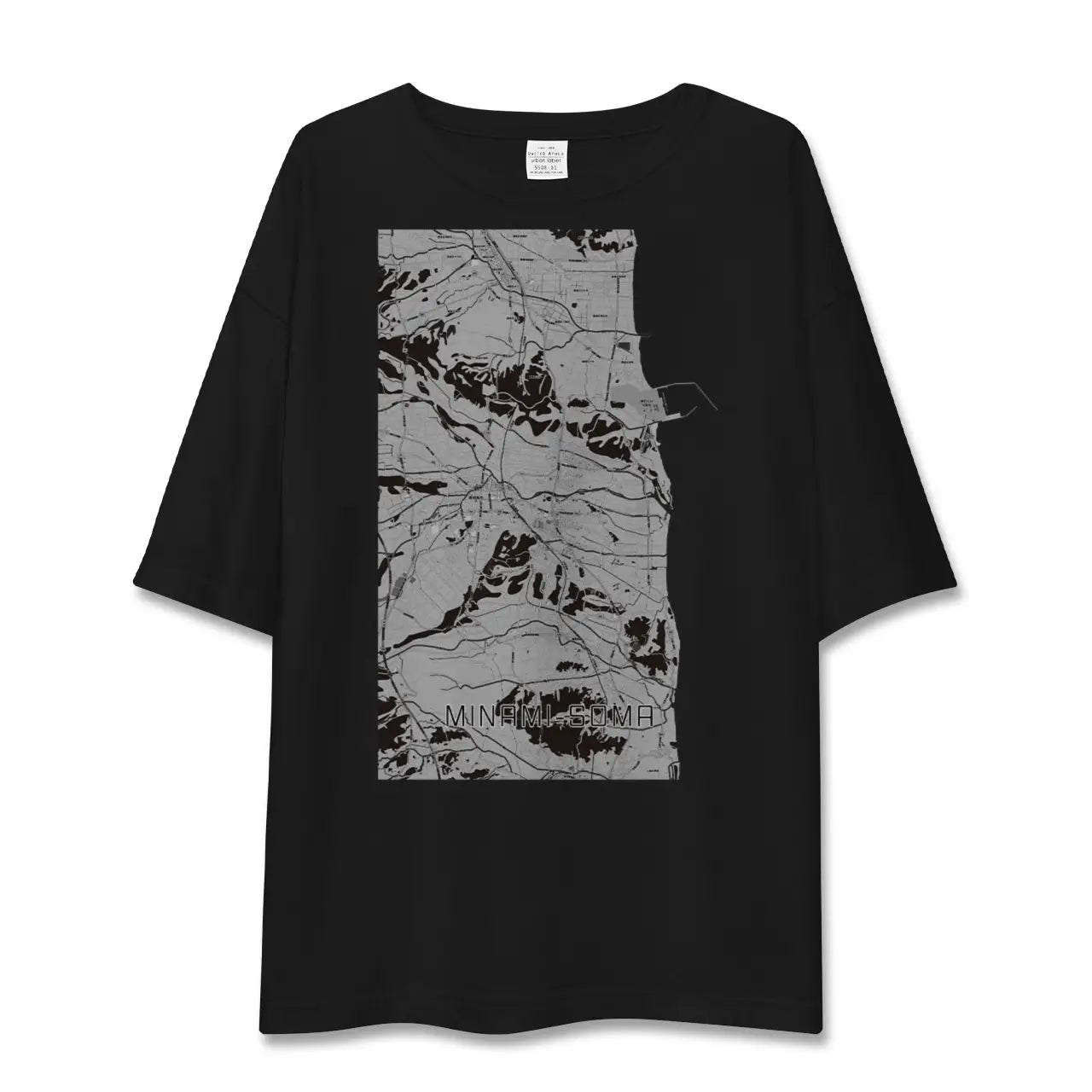 【南相馬(福島県)】地図柄ビッグシルエットTシャツ