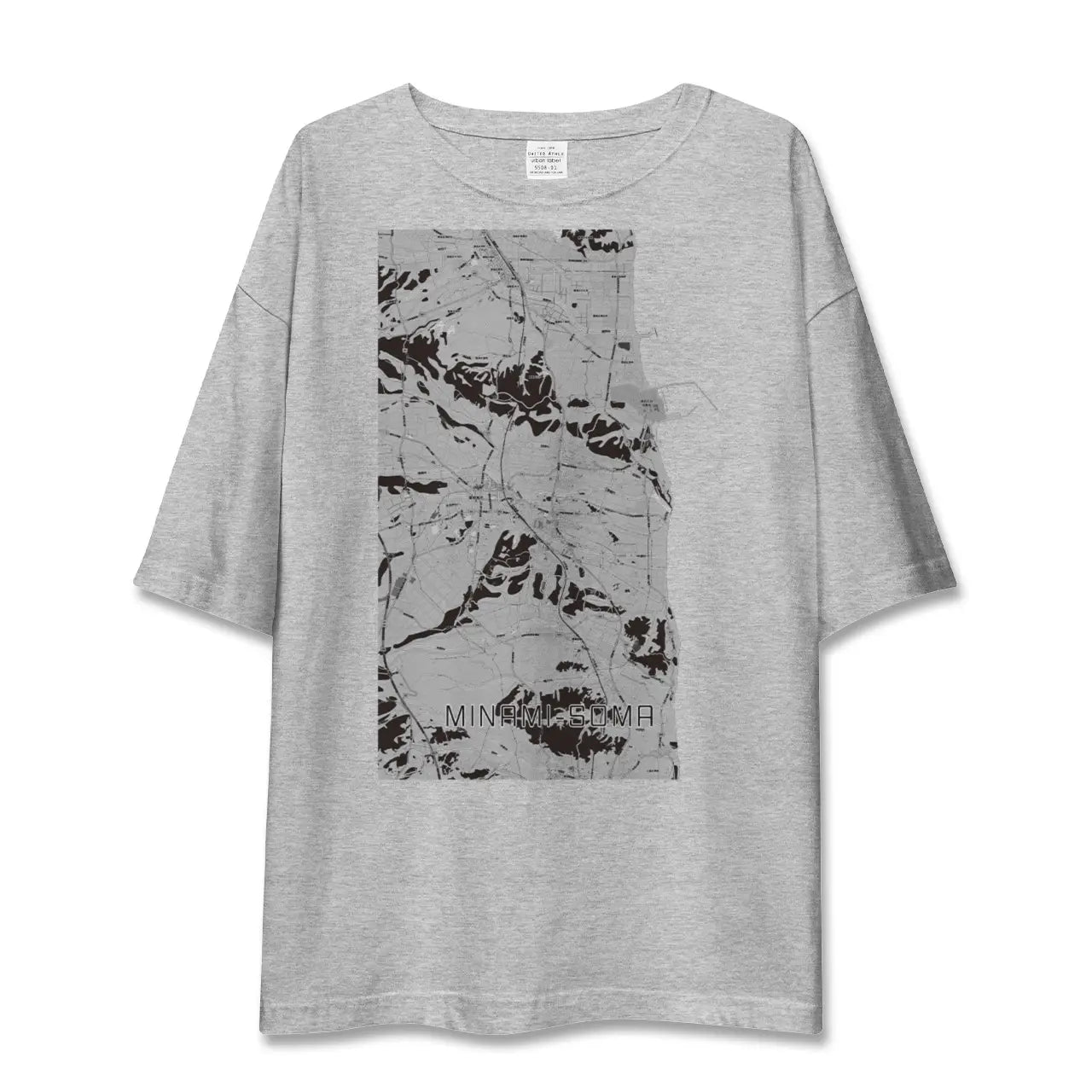 【南相馬(福島県)】地図柄ビッグシルエットTシャツ
