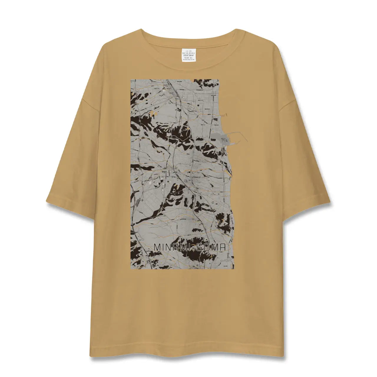 【南相馬(福島県)】地図柄ビッグシルエットTシャツ