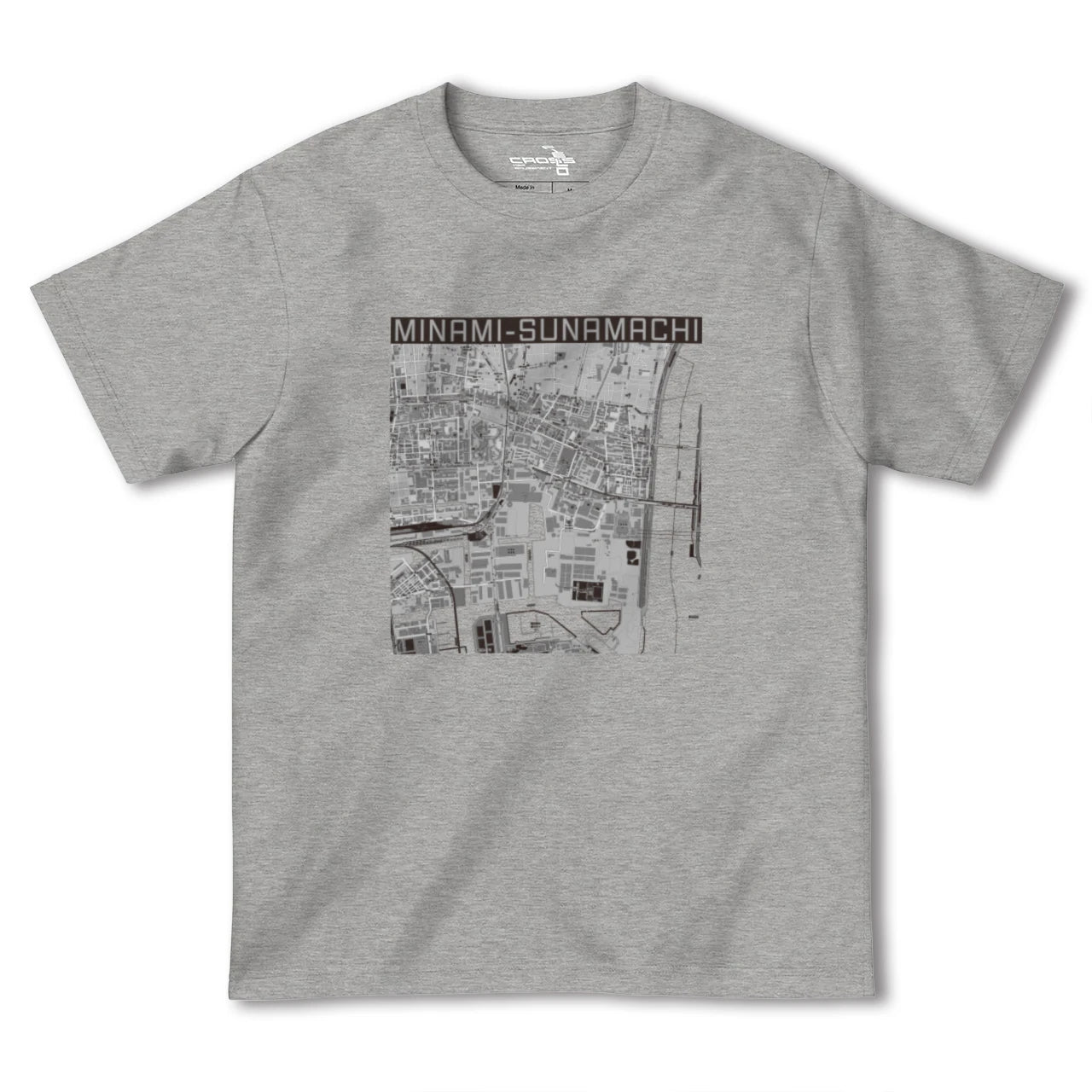 【南砂町(東京都)】地図柄ヘビーウェイトTシャツ