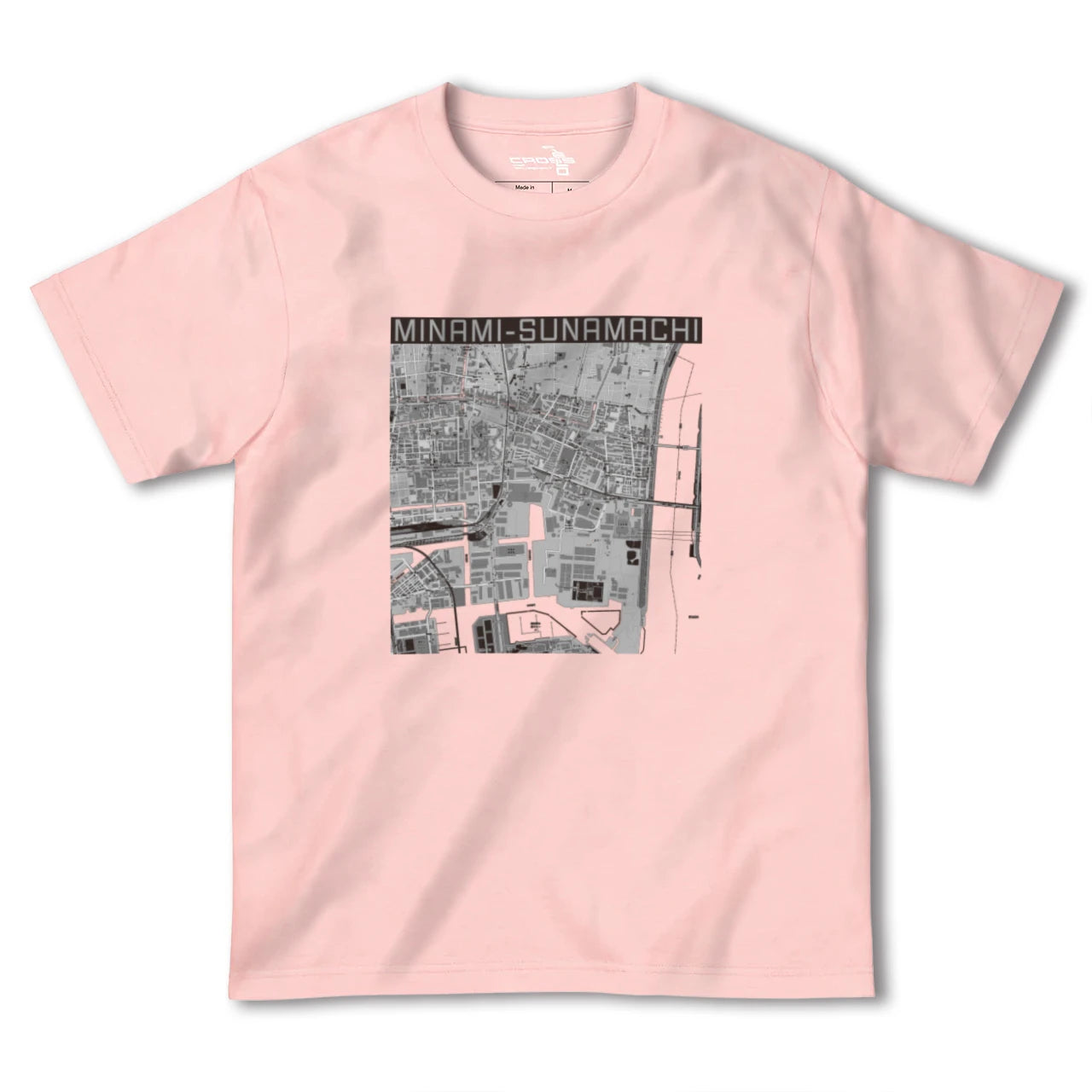 【南砂町(東京都)】地図柄ヘビーウェイトTシャツ