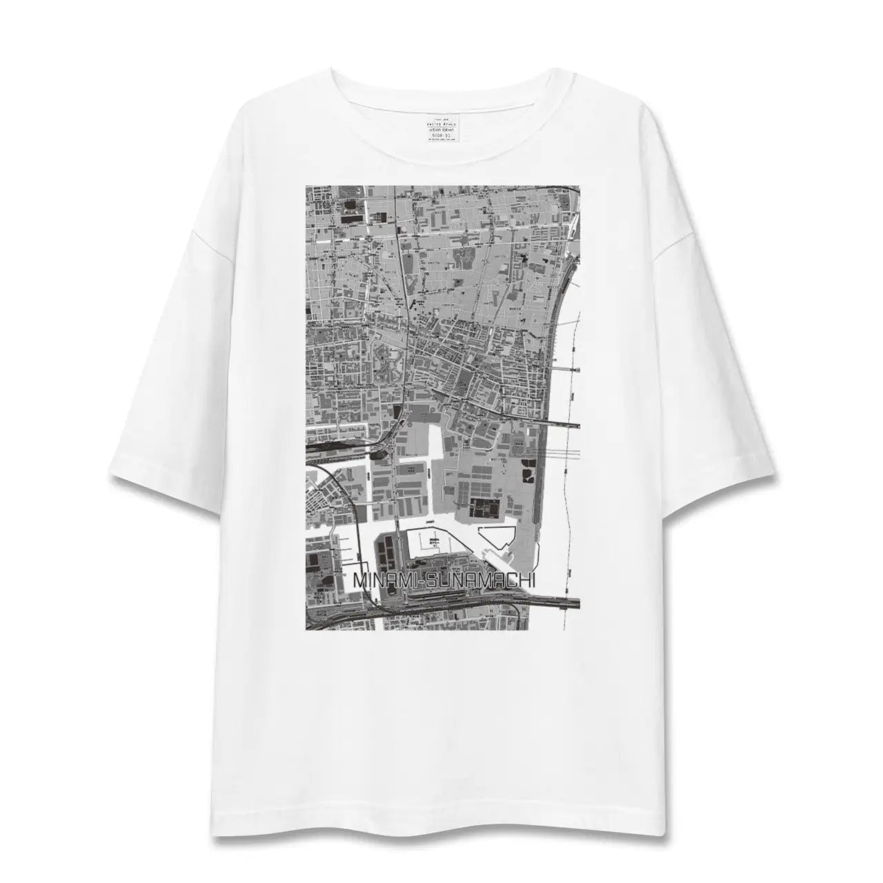 【南砂町(東京都)】地図柄ビッグシルエットTシャツ