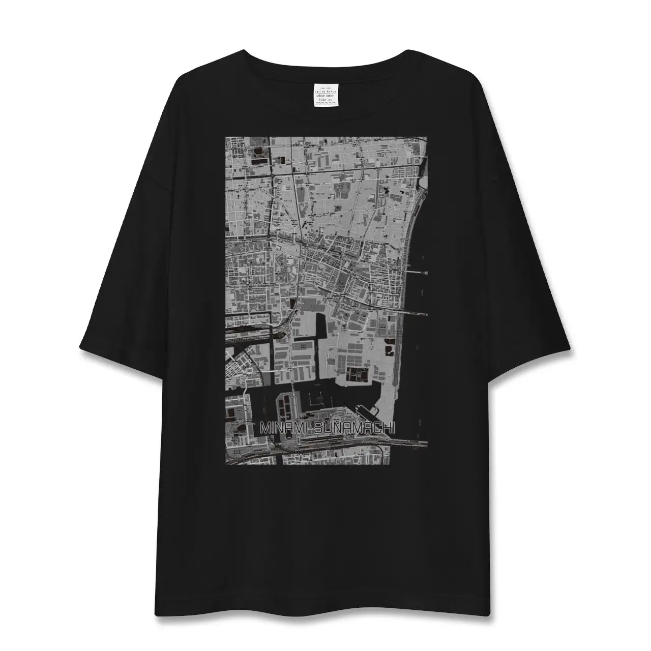 【南砂町(東京都)】地図柄ビッグシルエットTシャツ