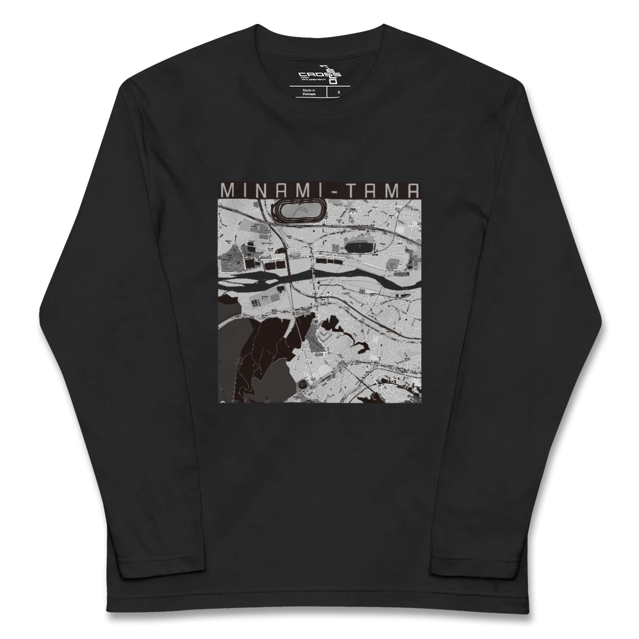 【南多摩(東京都)】地図柄ロングスリーブTシャツ