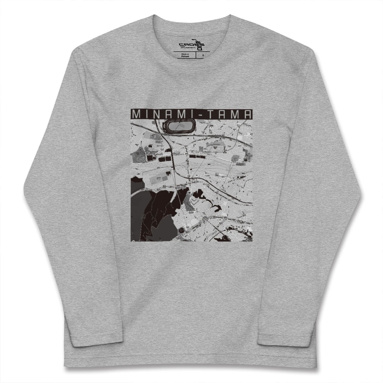 【南多摩(東京都)】地図柄ロングスリーブTシャツ