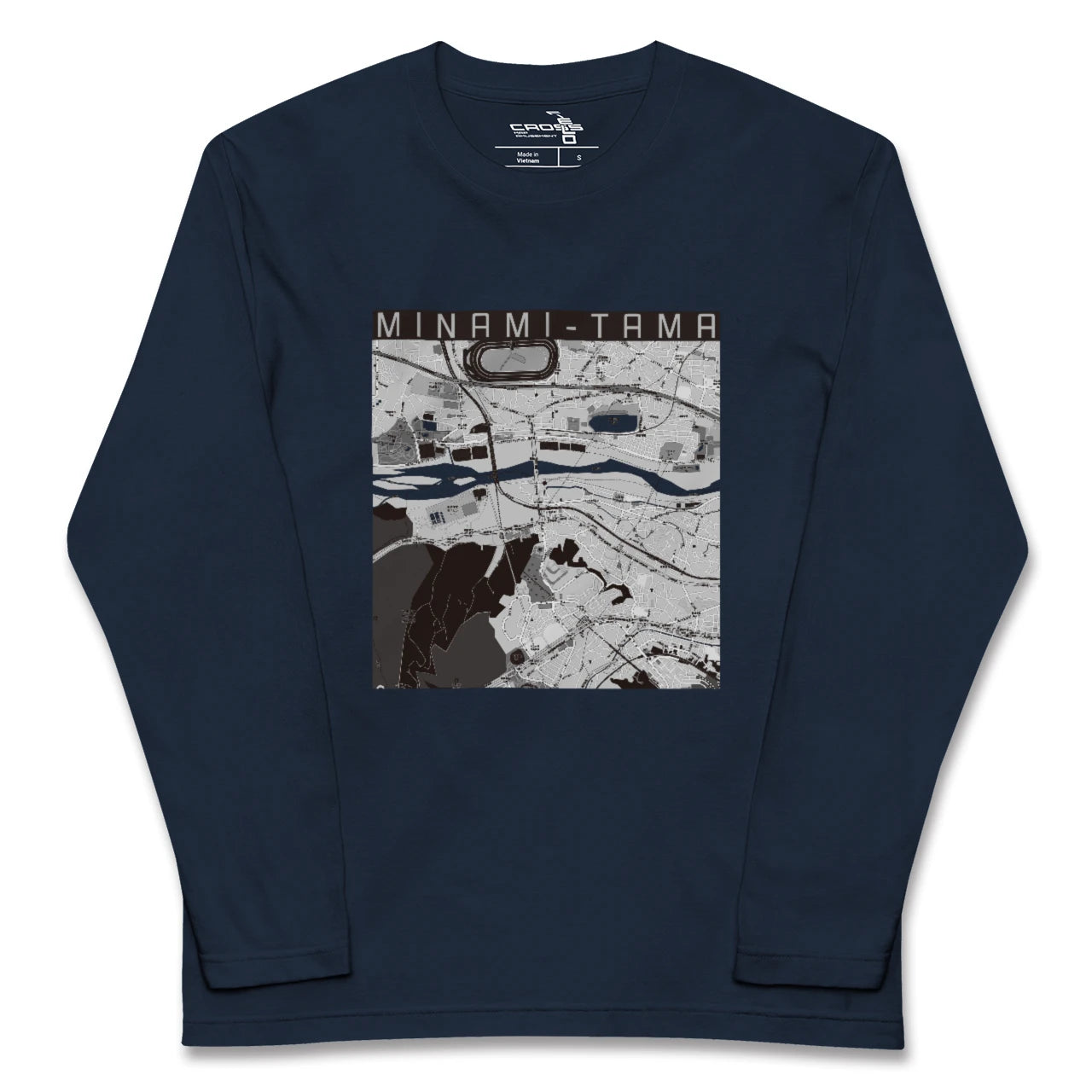 【南多摩(東京都)】地図柄ロングスリーブTシャツ