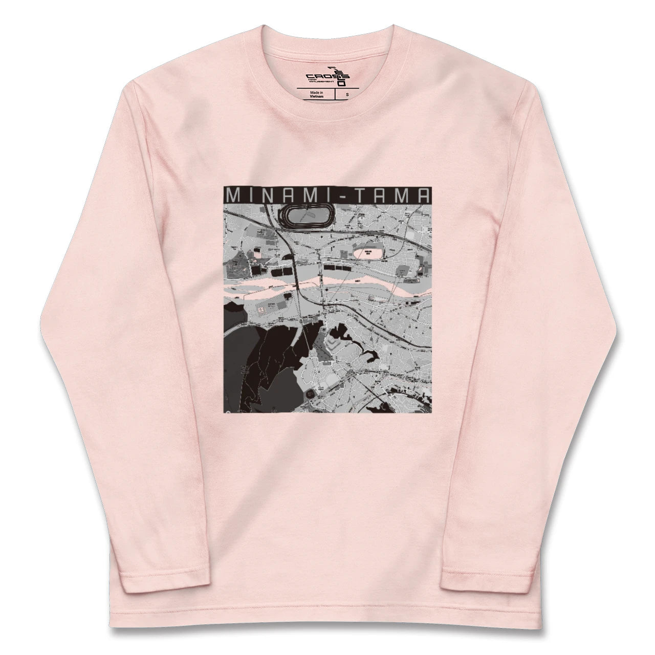 【南多摩(東京都)】地図柄ロングスリーブTシャツ