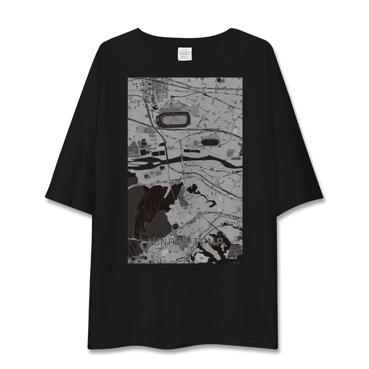 【南多摩(東京都)】地図柄ビッグシルエットTシャツ