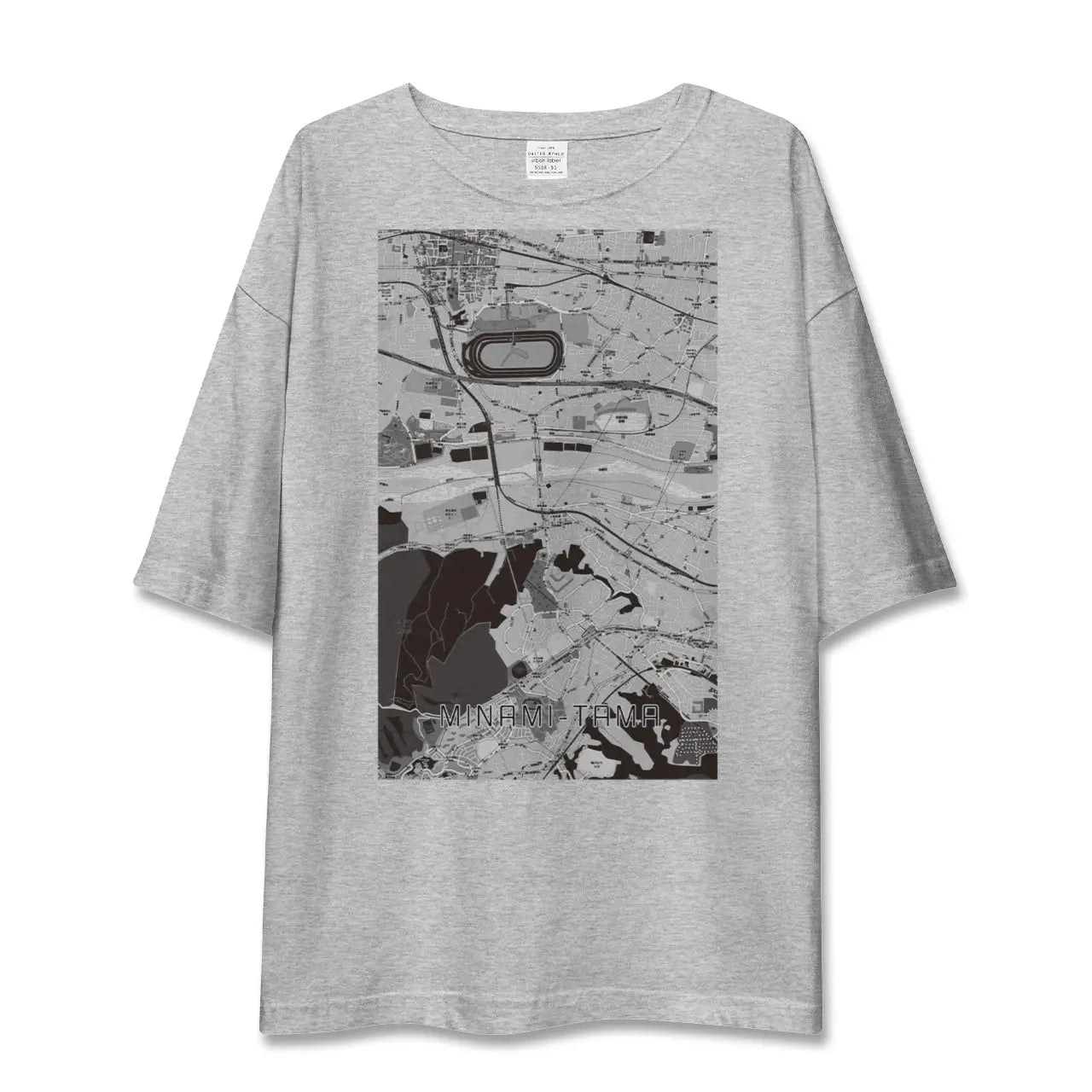 【南多摩(東京都)】地図柄ビッグシルエットTシャツ