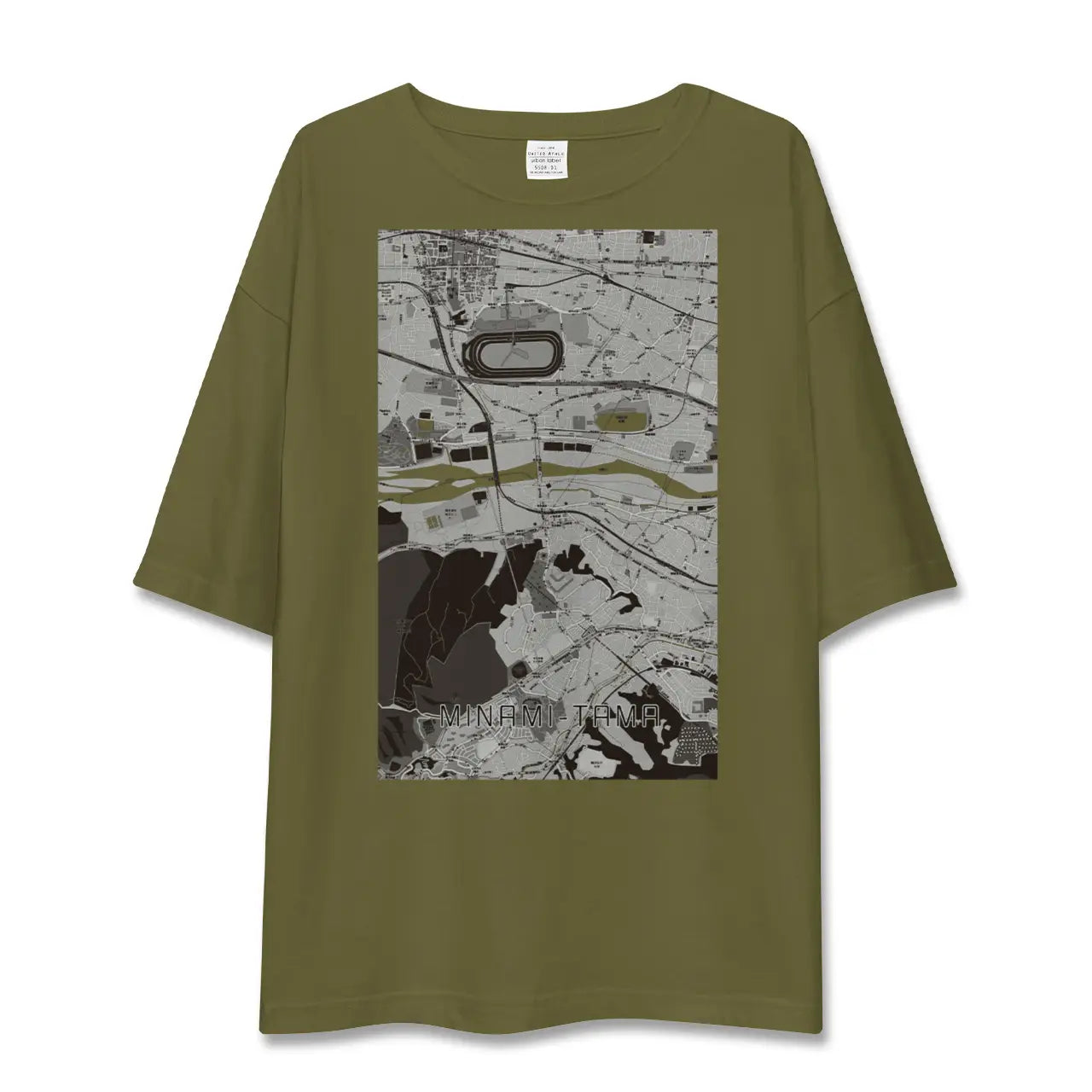 【南多摩(東京都)】地図柄ビッグシルエットTシャツ