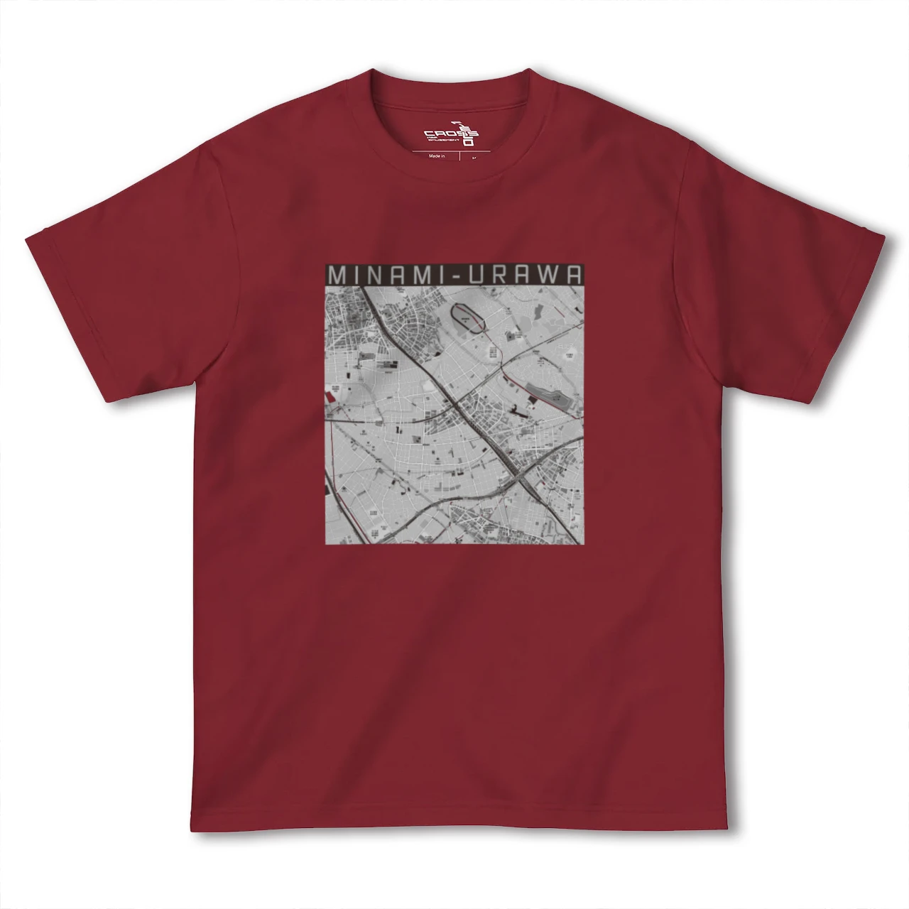【南浦和(埼玉県)】地図柄ヘビーウェイトTシャツ