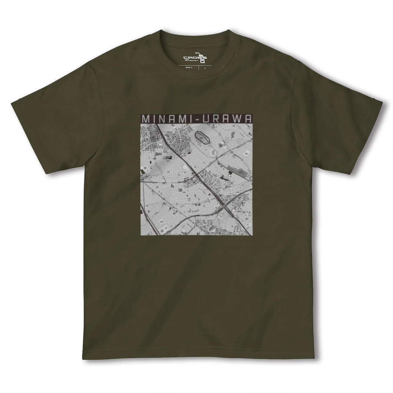 【南浦和(埼玉県)】地図柄ヘビーウェイトTシャツ