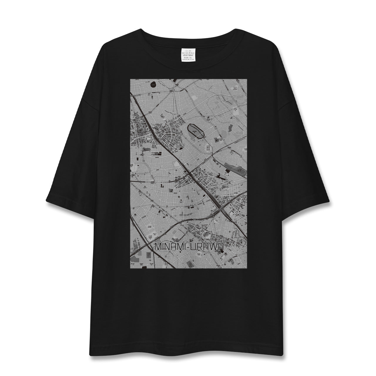 【南浦和(埼玉県)】地図柄ビッグシルエットTシャツ