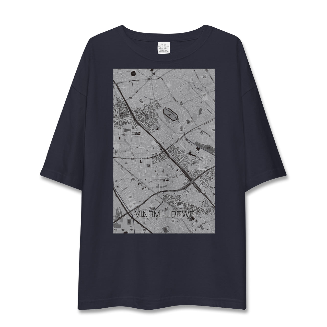 【南浦和(埼玉県)】地図柄ビッグシルエットTシャツ